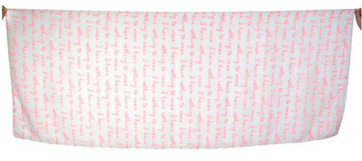 Ethiopia Digital Print Polyester Voile English Letters Scarves