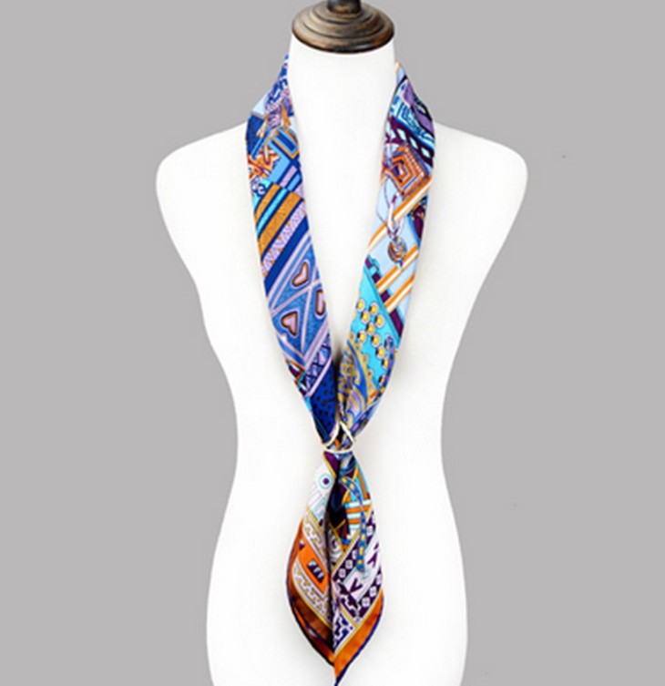 Factory Direct No Minimum Silk Twill Square Scarves