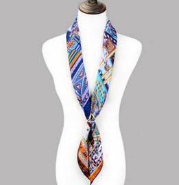 Factory Direct No Minimum Silk Twill Square Scarves
