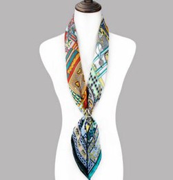 Factory Sale Digital Print Silk Twill Square Scarves