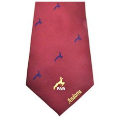 FAR French Football Club Custom Logo Jacquard Woven Polyester Ties