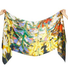 Fashion Poly Satin Chiffon Scarf