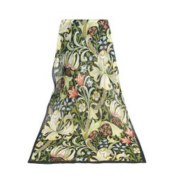 Floral Silk Chiffon Shawl