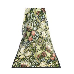 Floral Silk Chiffon Shawl