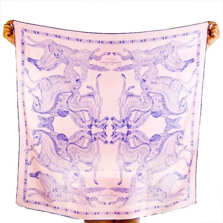Heavy Silk CDC Square Scarf