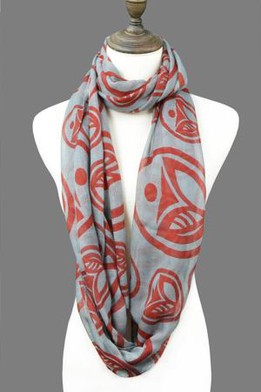 USA Fitness Club Screen Printing Voile Infinity Scarf