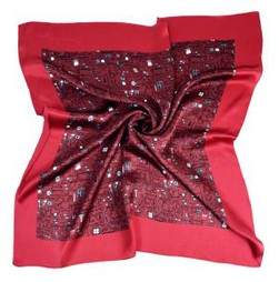 Luxury Square Silk Twill Scarves For Ladies