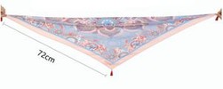 Manufacturer Custom Polyester Satin Triangle Scarves For French Client