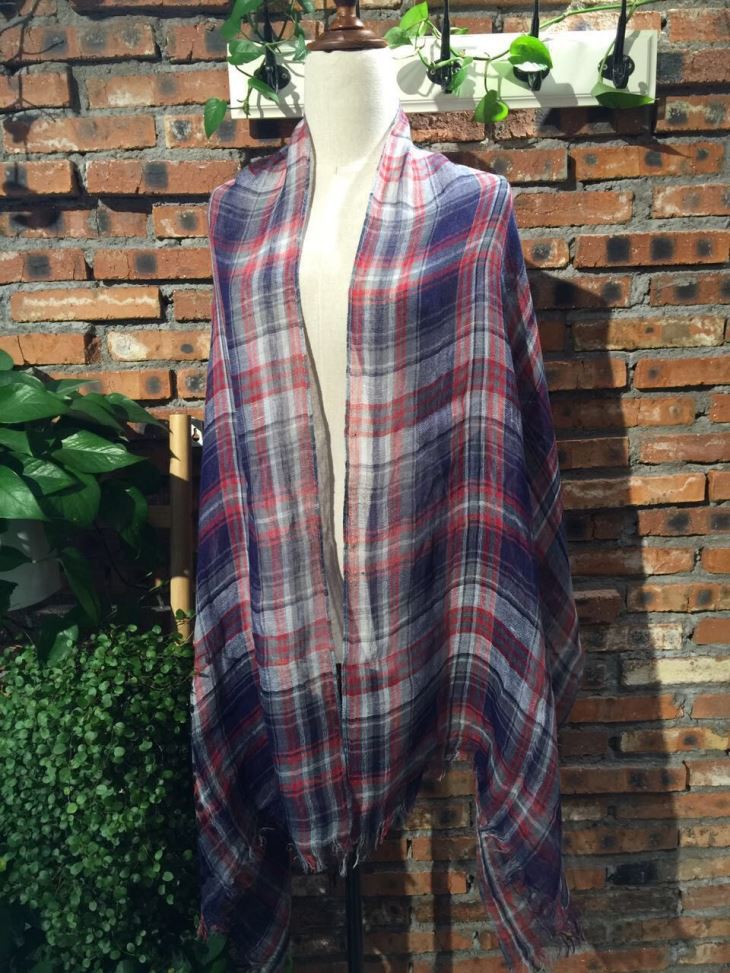 Logo Design Printed 100% Linen Scarves