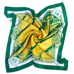 Personalized 100% Silk Satin Square Scarf For Gift