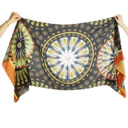 USA Personalized Logo Digital Printing Silk Chiffon Scarves