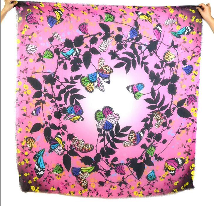 Personalized Digital Print Pure Modal Extra Large Square Scarves For New Zealand Client