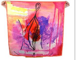 Personalized Digital Printed Silk Satin Square Scarves For German Client Bright Color Scarves
