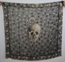American Client Personalized Digital Printed Silk-Wool Square Scarves