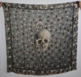 American Client Personalized Digital Printed Silk-Wool Square Scarves