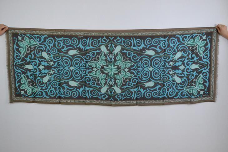 Russican Jewelry Brand Personalized Hand Printed Cashmere-Modal Long Scarves
