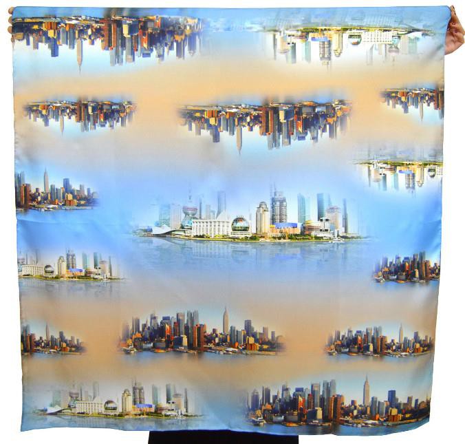 Photo Image Digital Printing Silk Twill Scarves