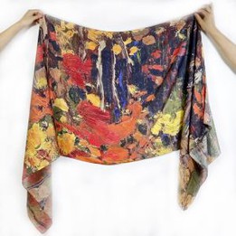 Poly Satin Chiffon Scarf