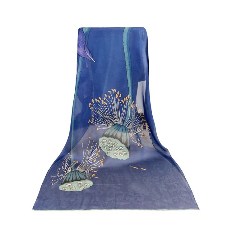 Polyester Chiffon Long Shawl