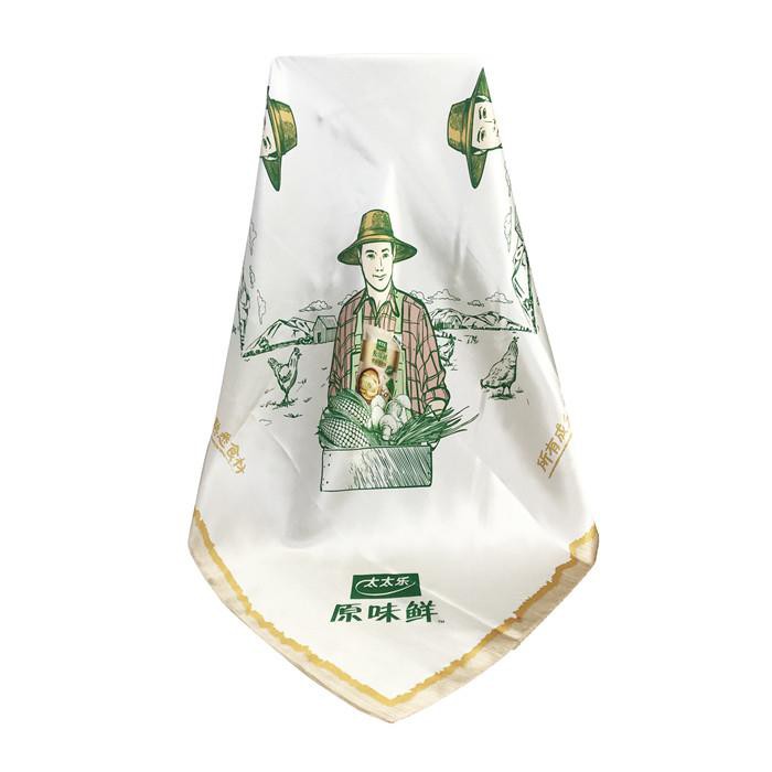 Printed 100 Silk Logo Scarves For Brand No Minimum