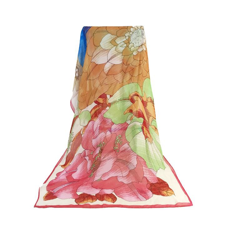 Printed Gauze Scarf