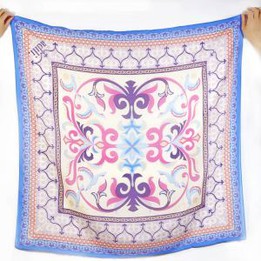 Silk Cotton Square Scarf