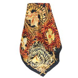 Silk Twill Hijab Scarf With Hand Hem