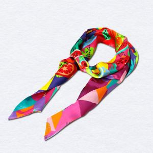 Silk Twillies Scarf Women Small Hair Decoration