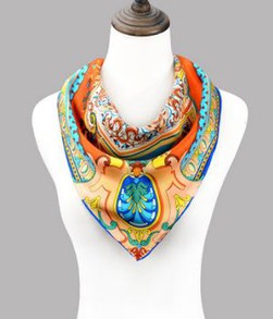 Ukraine Clinet Personalized Digital Print Silk Twill Scarves