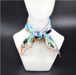 Unifom Scarf Wash Painting Design Silk Scarves