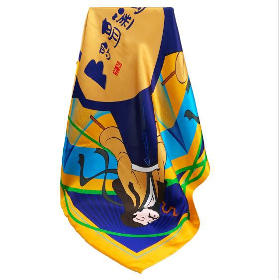 Digital Print Silk Satin Scarf