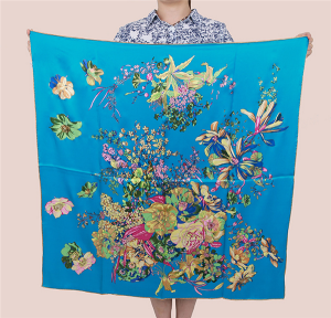 Design High Quality 100% Silk Satin Scarf