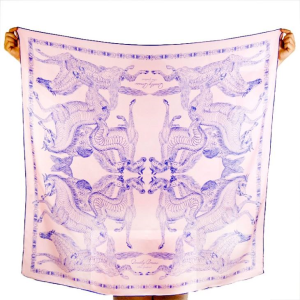 Heavy Silk CDC Square Scarf