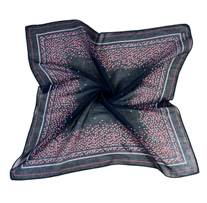 Printed Polyester Muslim Square Hair Scarf